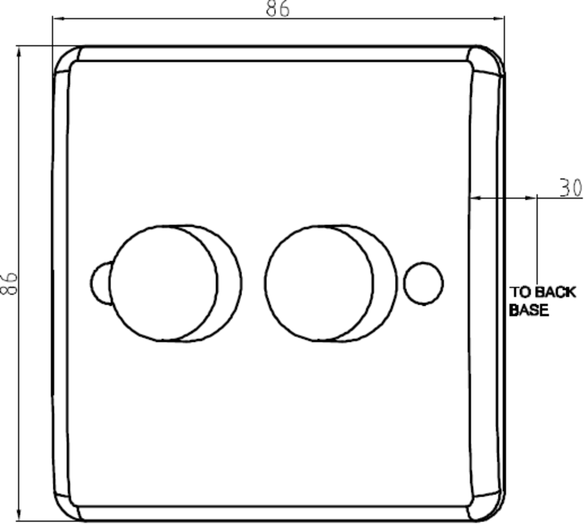 2G 2-way 40-400W (3-100W LED) Leading Edge Dimmer CU2162