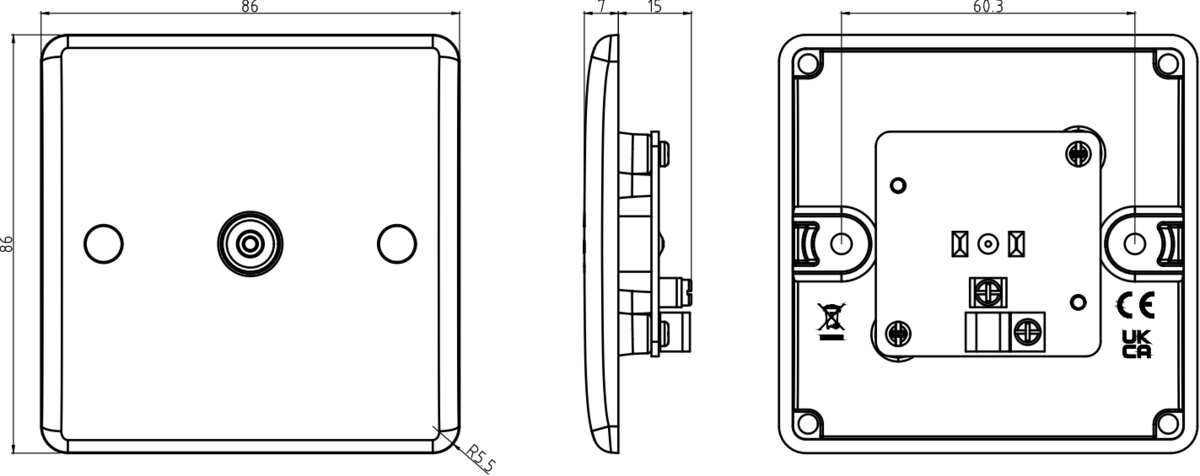 TV Outlet (non-isolated) CU0100