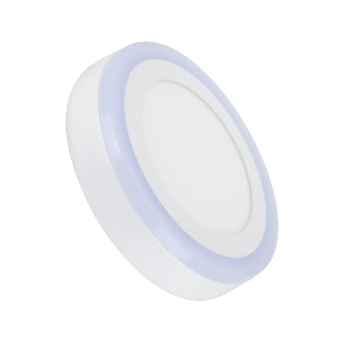 Surface Mounted Round Blue Edge Lit LED Panel Light