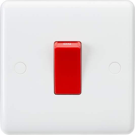 45A DP Switch (1G size) - Red Rocker CU8331