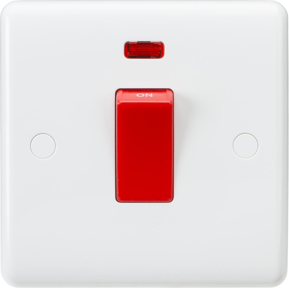 45A DP Switch with Neon (1G size) - Red Rocker CU8331N