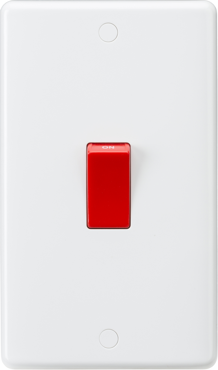 45A DP Switch (2G size) - Red Rocker CU8332