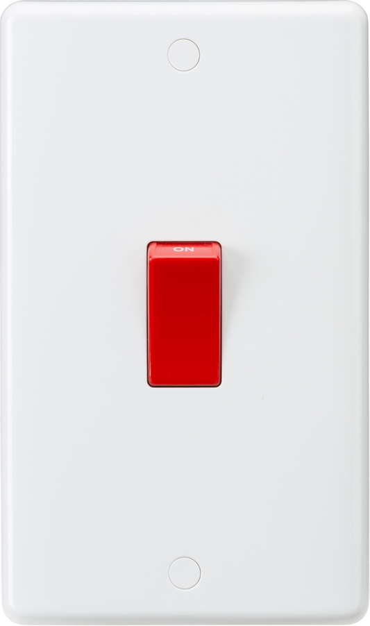 45A DP Switch (2G size) - Red Rocker CU8332