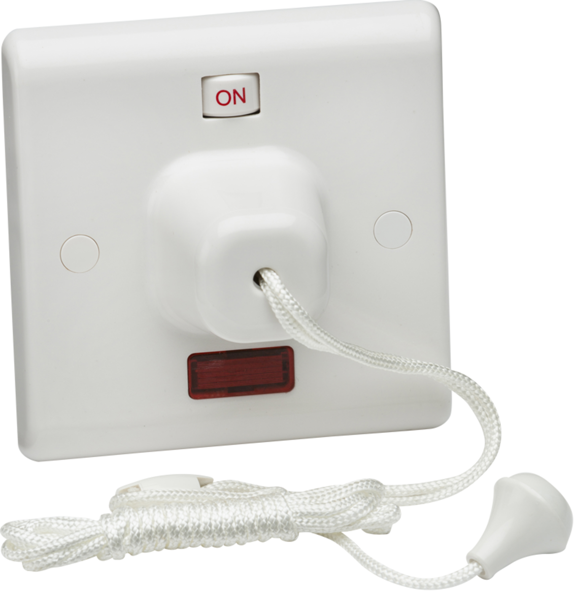45A DP Pull Cord Switch with Neon and Mechanical On/Off SN8310N