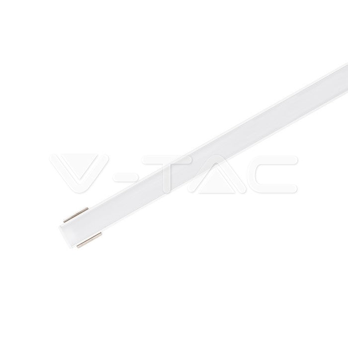 LED Strip Mounting Kit With Diffuser Aluminum 2000 x 16 x 7mm Milky