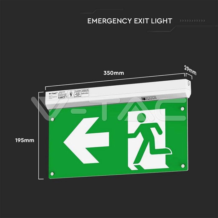 4in1 Emergency Exit Light With Self Test Button & RF Control