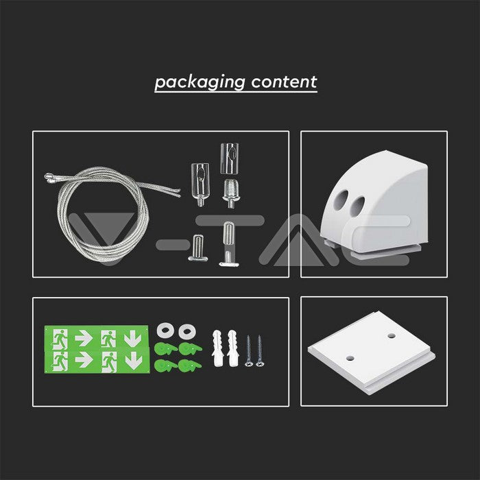 4in1 Emergency Exit Light With Self Test Button & RF Control