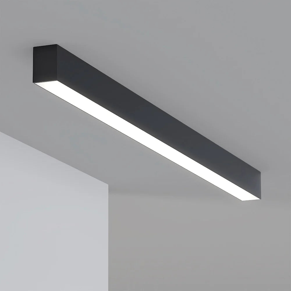 Black LED Linkable Linear Light With Toolless Locking System