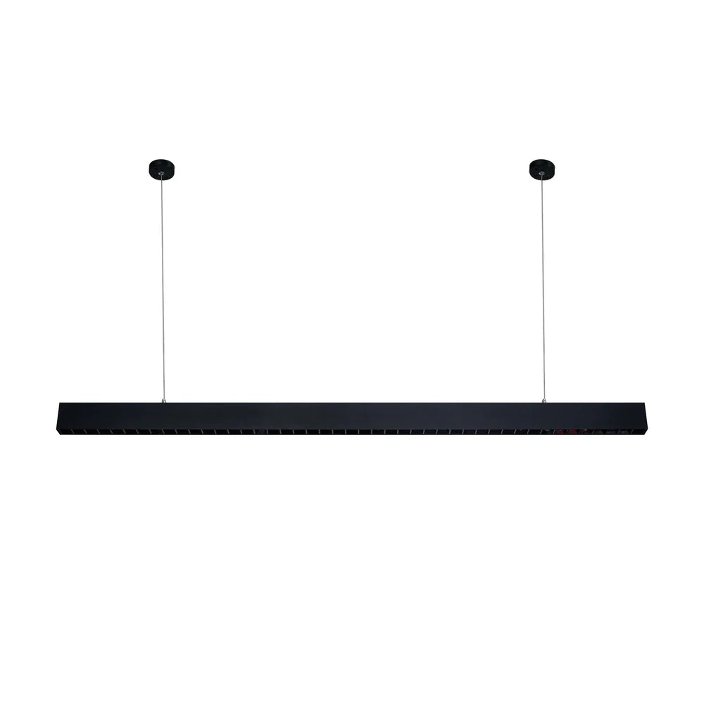 Modern Black LED Ultra Slim Linear Ceiling Pendant Light