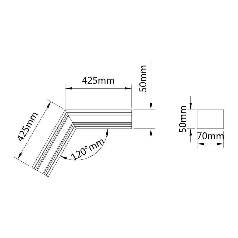 LED Linear Light 120° L Shape Connector Module