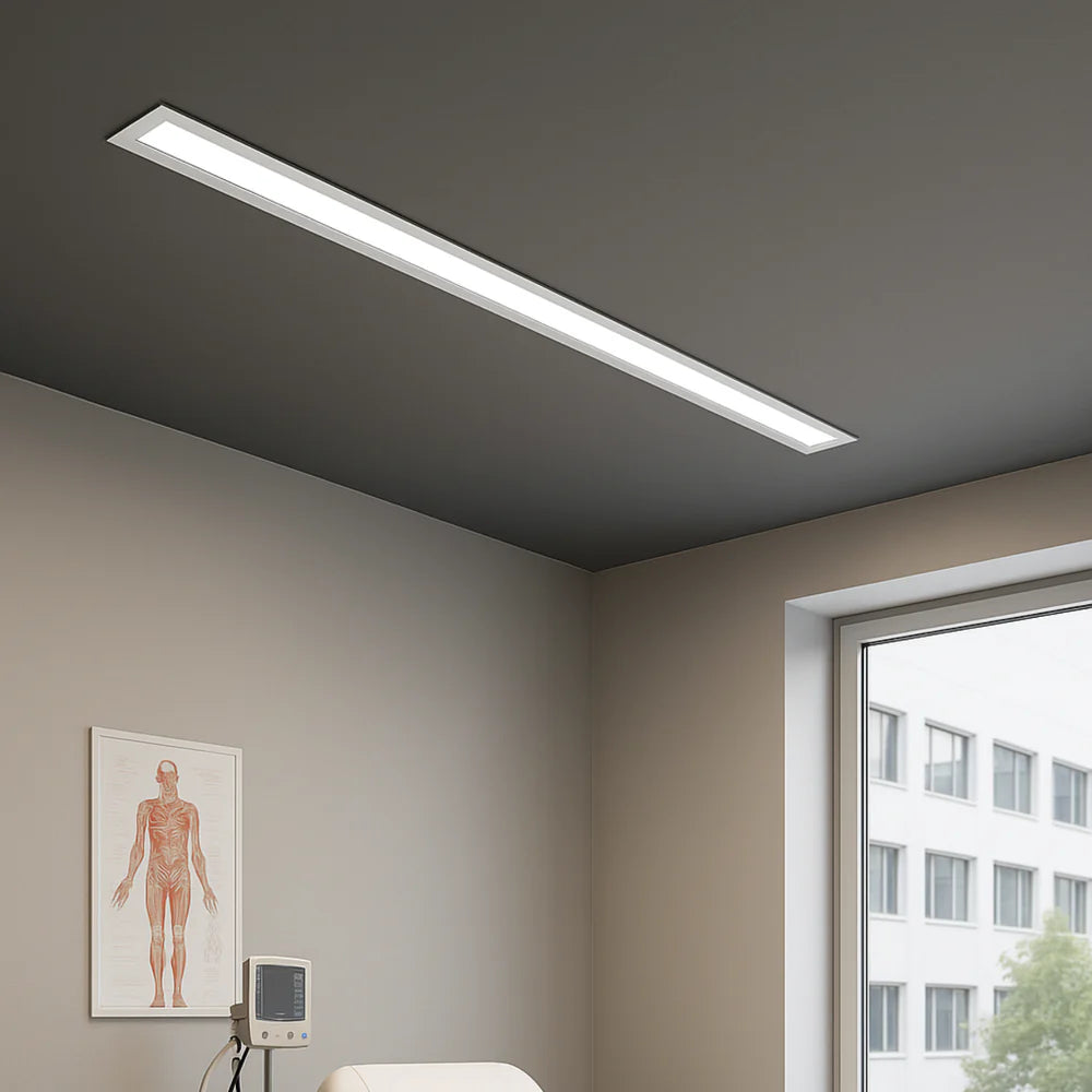 White LED Linkable Linear Light With Toolless Locking System