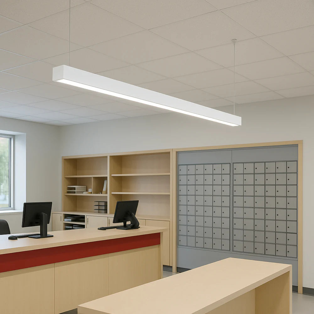 White LED Linkable Linear Light With Toolless Locking System