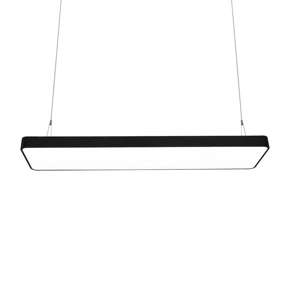 Black LED Rectangular Pendant Light 3CCT