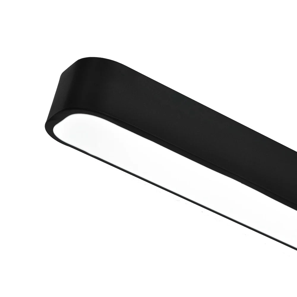 Black LED Rectangular Pendant Light 3CCT