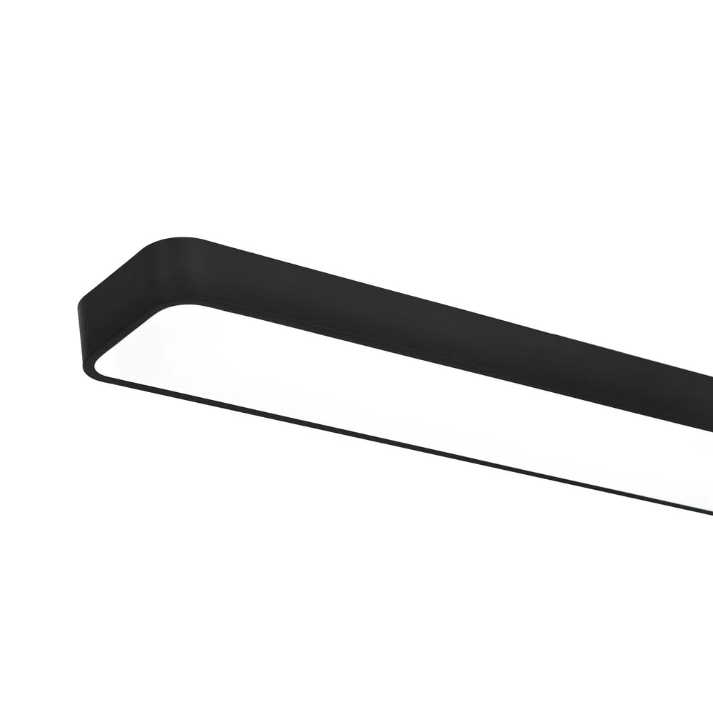 Black LED Rectangular Pendant Light 3CCT