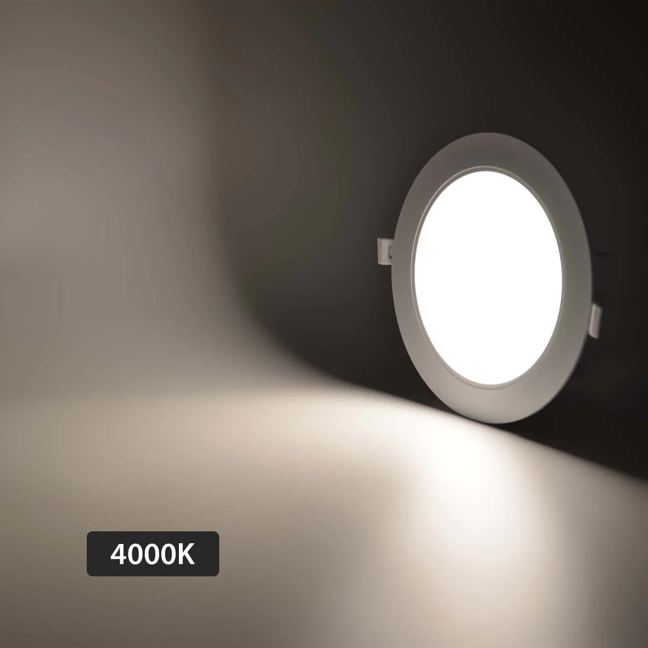 LED Slim Panel Light Round Recessed 3CCT IP54