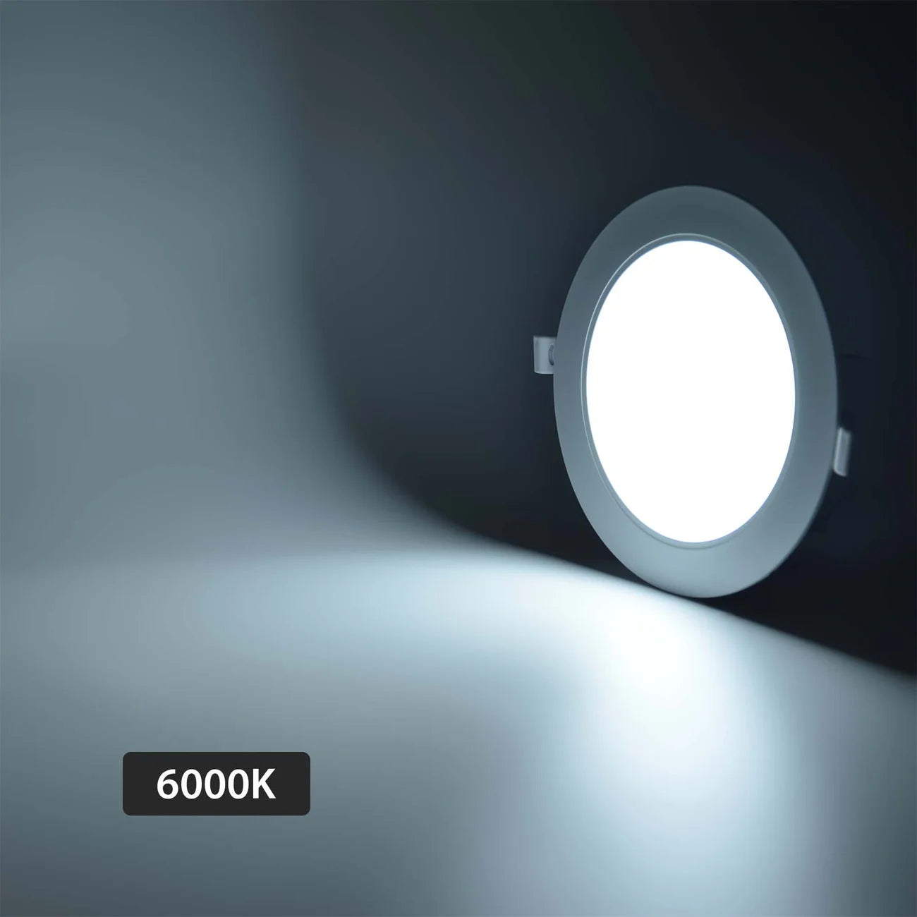 LED Slim Panel Light Round Recessed 3CCT IP54