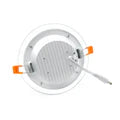 Recessed Round Crystal Glass Edge LED Panel Light Triple Cycles