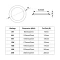 Recessed Round LED Slim Panel Light