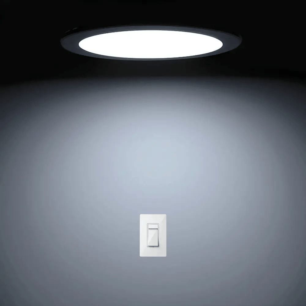 Recessed Round LED Slim Panel Light Triple Cycles