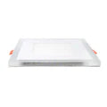Recessed Square Chrome Mirror Purple Edge Lit LED Panel Light