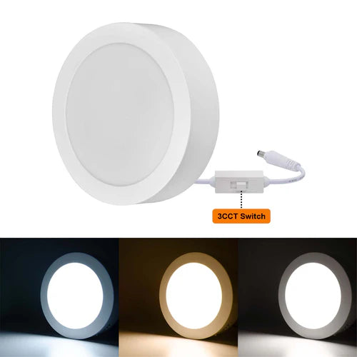Surface Mounted Round LED Panel Light Triple Cycles
