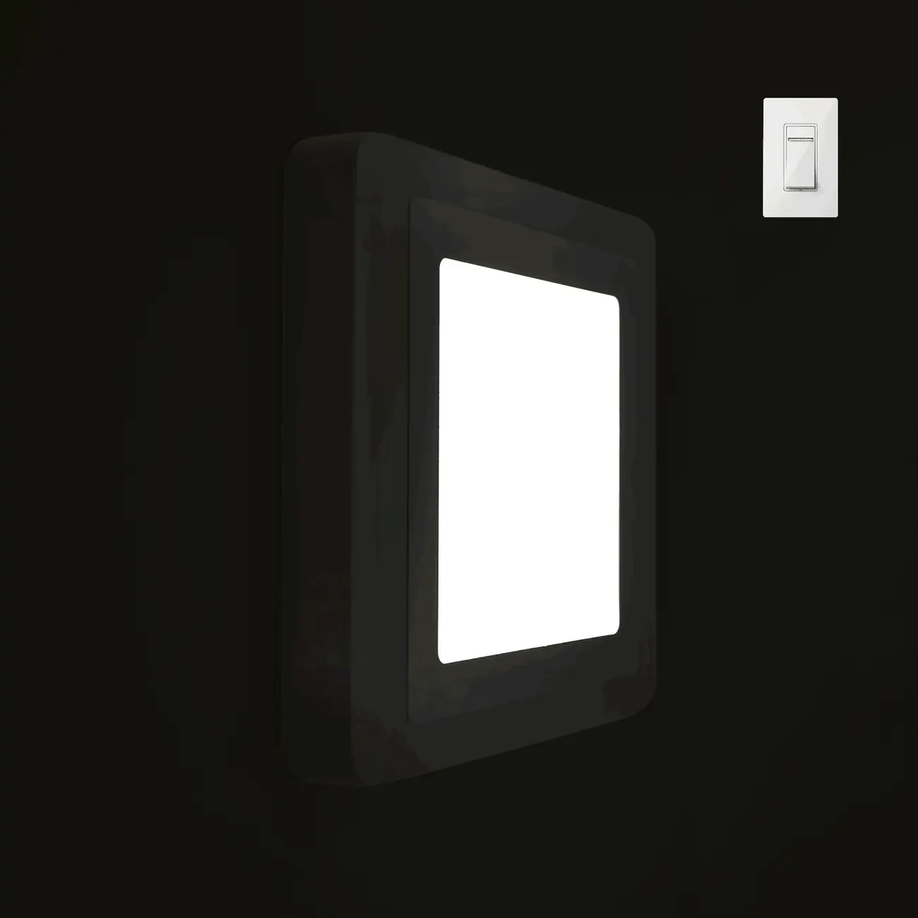 Surface Mounted Square Blue Edge Lit LED Panel Light