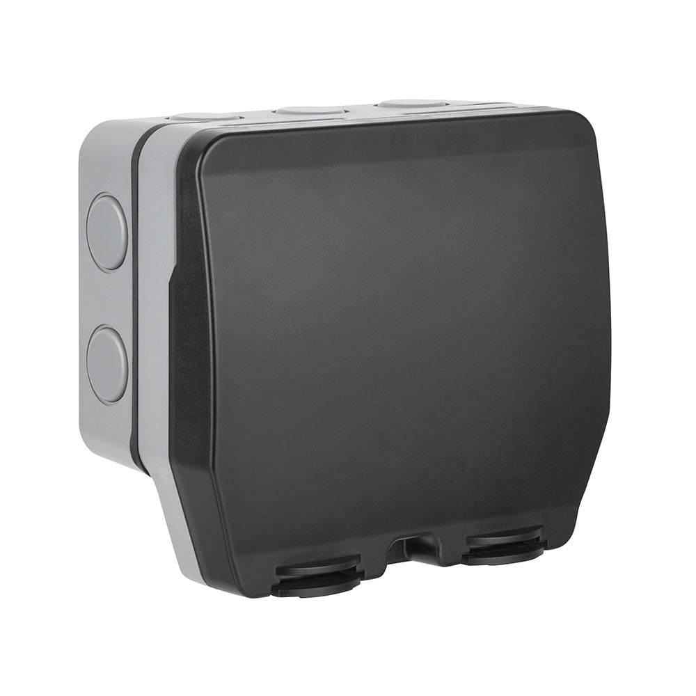 Weatherproof 13A 2G DP Switched Socket WP422